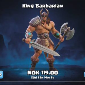 بلیط طلایی کلش آف کلنز - آفر موقت, King Barbarian